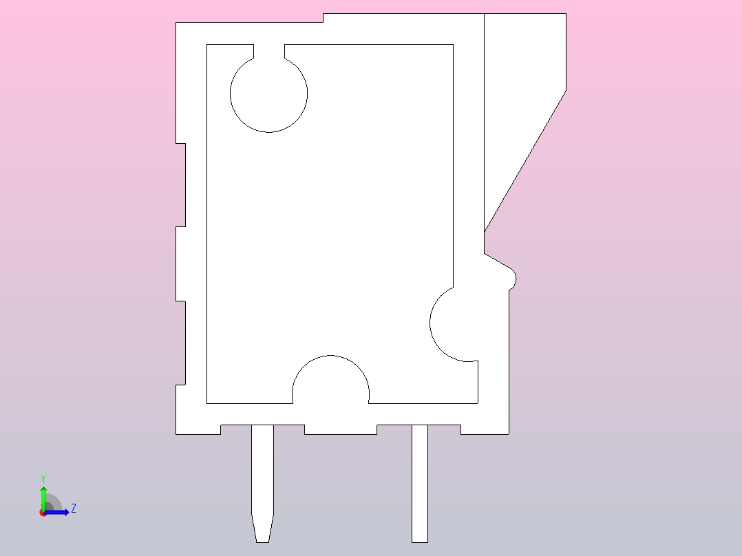 PCB弹簧端子板DG 141V ( KF141V ) - 2.54左视图