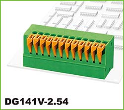 PCB弹簧端子板DG 141V ( KF141V ) - 2.54