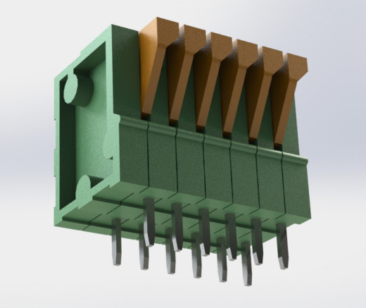 PCB弹簧端子板DG 141V ( KF141V ) - 2.54缩略图