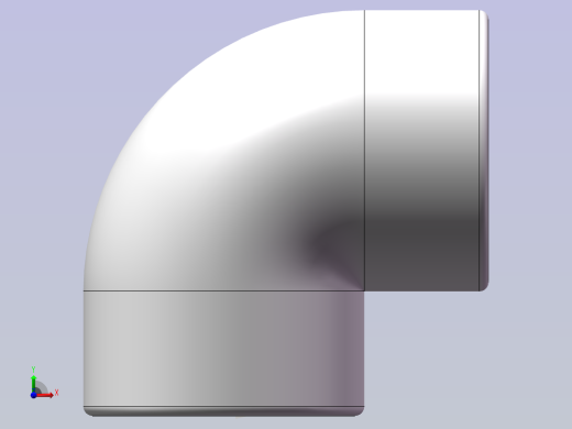 90°弯头（UPVC）前视缩略图