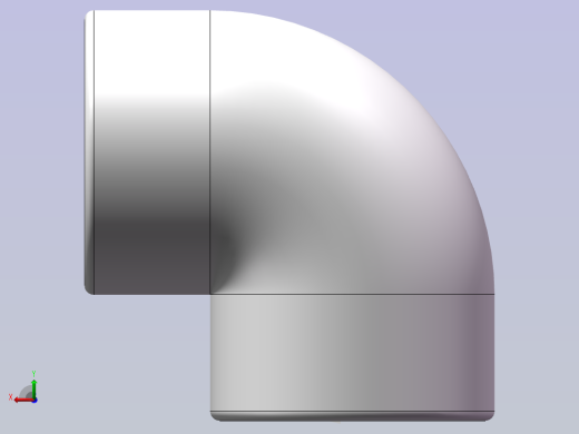 90°弯头（UPVC）后视缩略图