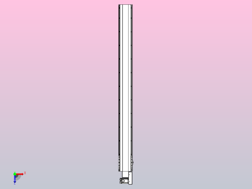 皮带直线轴半封闭可选导轨TPA-HNB-202D-140-L2100-MR-C-P75-N3俯视缩略图
