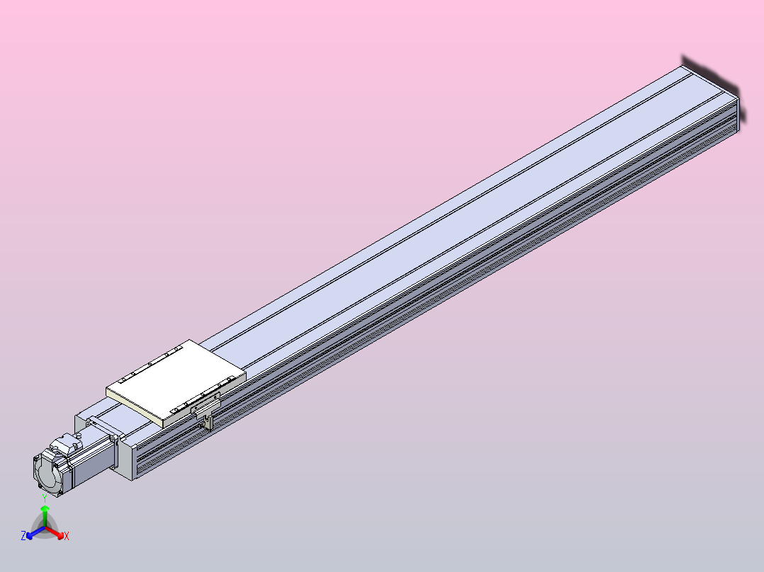 滚珠丝杠直线轴带导轨全封闭TPA-HCR-120D-1610C-L1000-M-C-P40-N3主视图