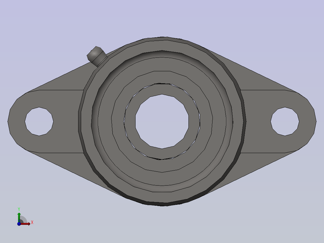 GB／T7810-1995-带菱形座轴承 [UCFLU204]前视图