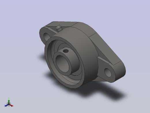 GB／T7810-1995-带菱形座轴承 [UCFLU204]正等轴测缩略图