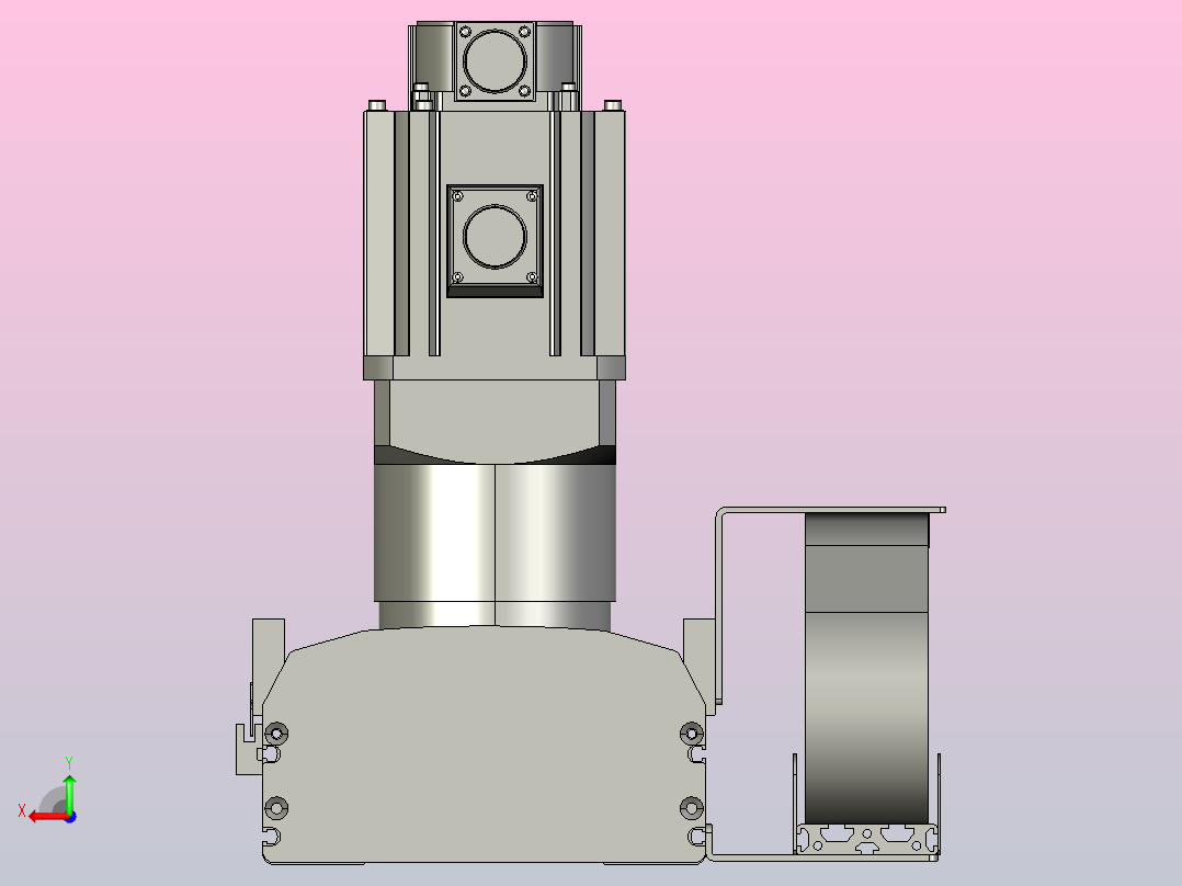 MFM22-BC-1000W-3000L齿轮齿条模组MFM22 最大负载150KG后视图