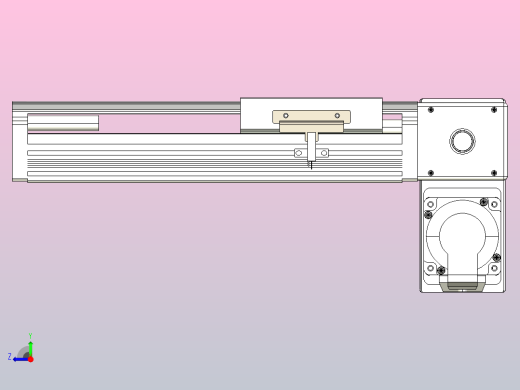 皮带直线轴半封闭可选导轨TPA-HNB-105D-90-L100-RP-Y-P20-N3右视缩略图