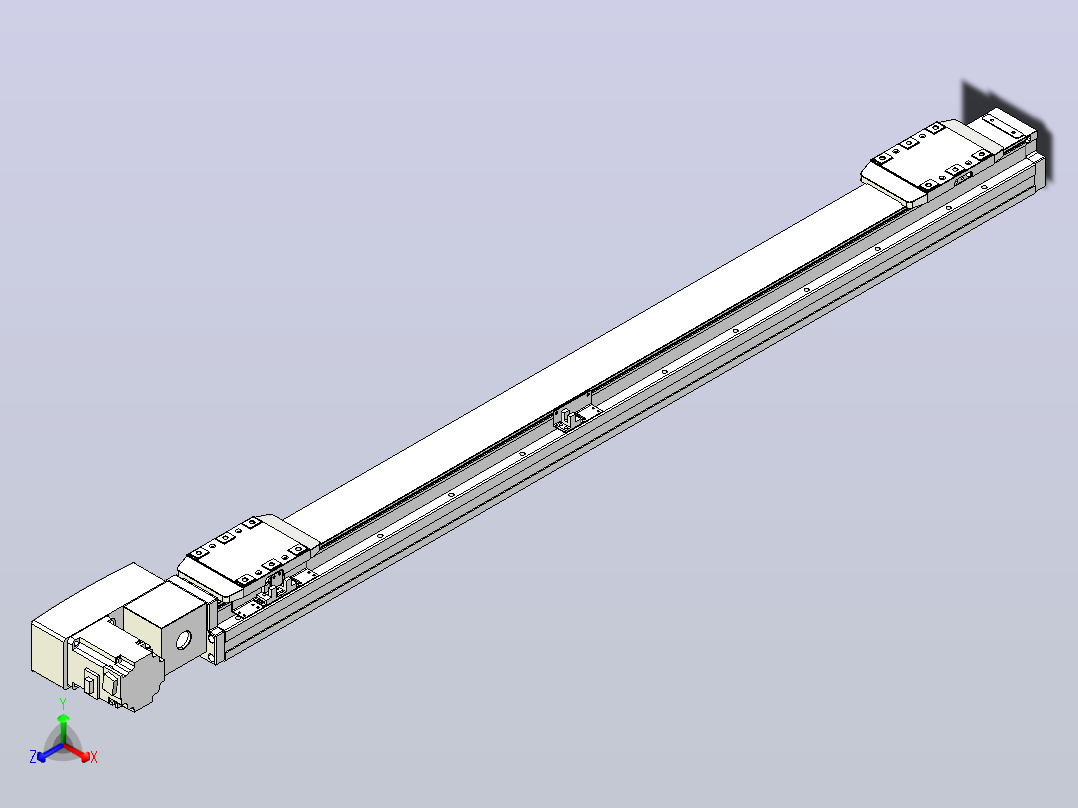 皮带直线轴双滑块型TPA-GCBS-80-P60-L400-QL-M20-N3主视图