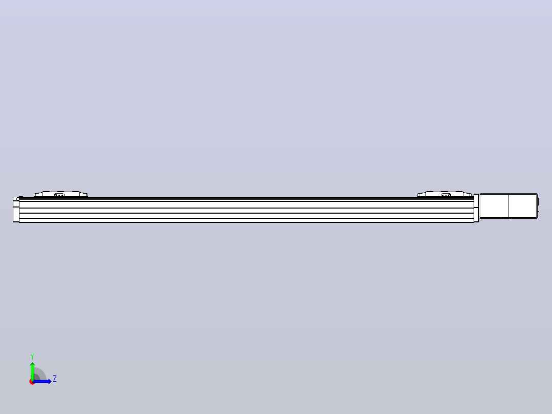 皮带直线轴双滑块型TPA-GCBS-80-P60-L400-QL-M20-N3左视图