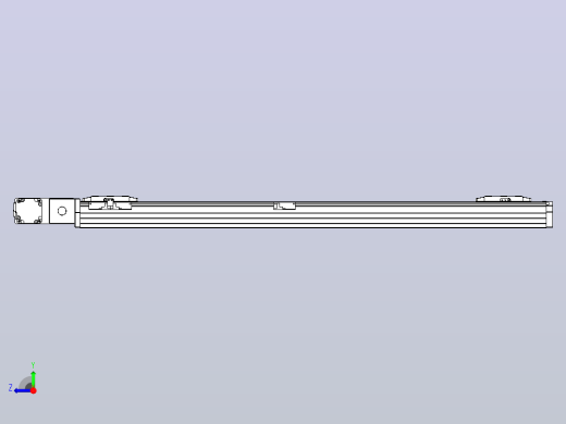 皮带直线轴双滑块型TPA-GCBS-80-P60-L400-QL-M20-N3右视缩略图