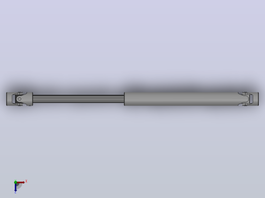 万向联轴器WSP3-PB-Y20-Y20-500／800WSP型可伸缩小型十字轴万向联轴器俯视缩略图