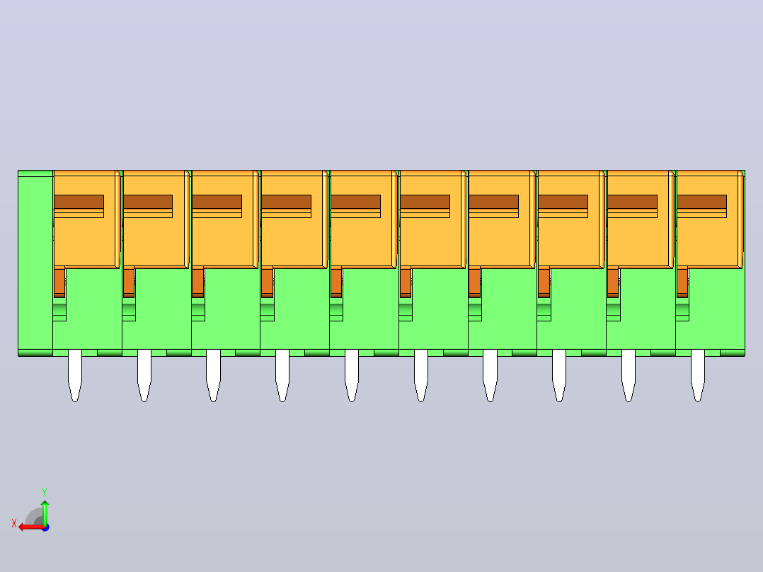PCB端子板- FFKDS 5.08后视图