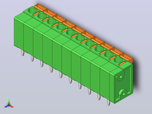 PCB端子板- FFKDS 5.08正等轴测缩略图