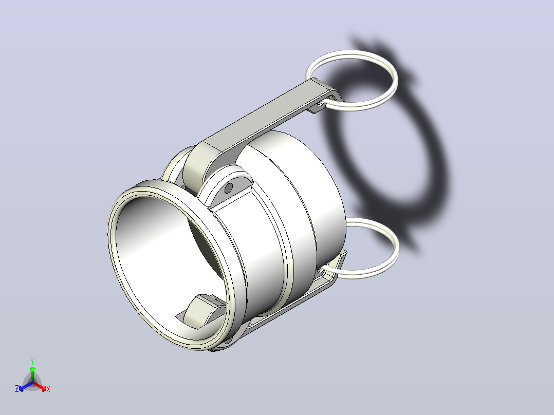 快速接头KAMLOK 633 B连接器-内螺纹2英寸NPT主视图