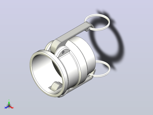 快速接头KAMLOK 633 B连接器-内螺纹2英寸NPT正等轴测缩略图