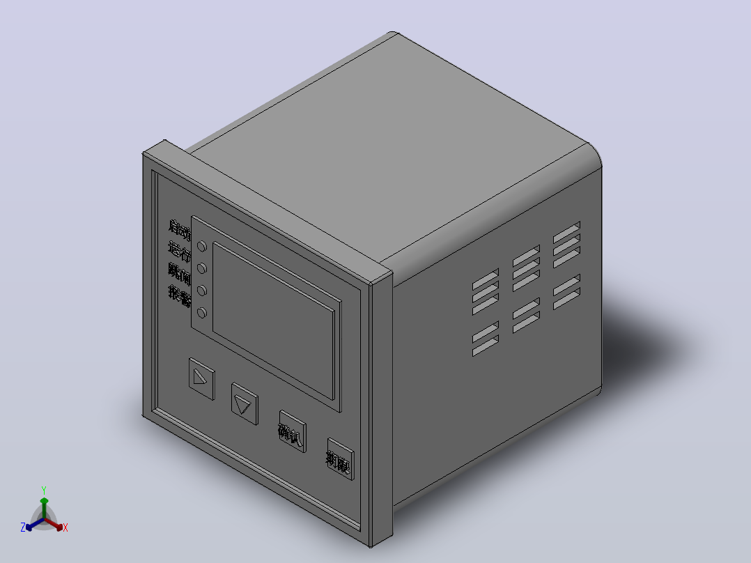 XJ-MC201N 马达保护器[XJ-MC201N 马达保护器]正等轴测图