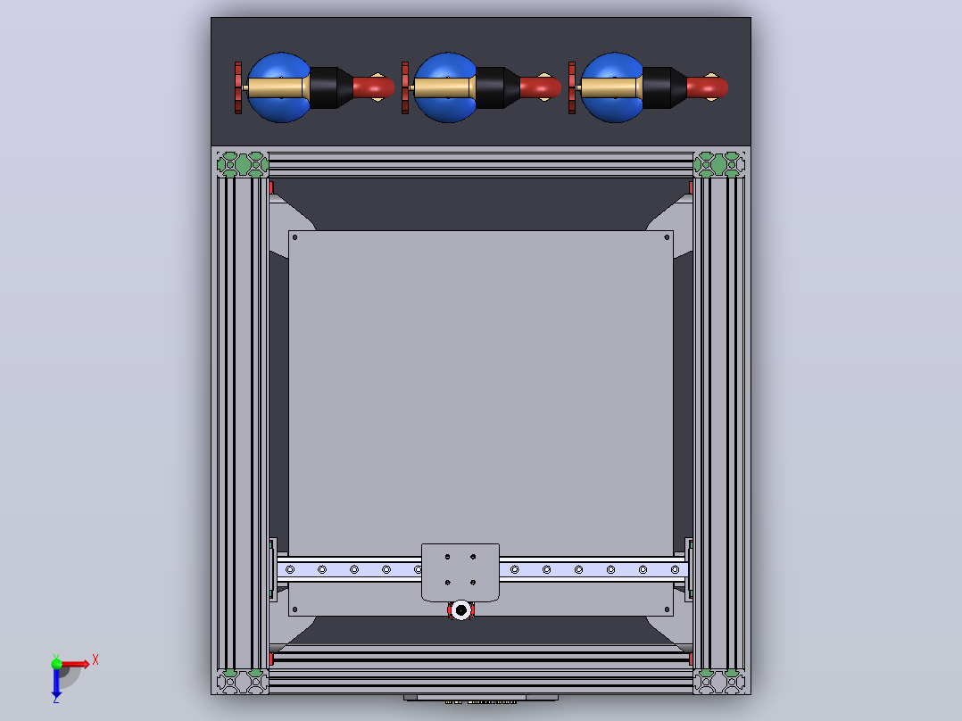 hydrogen-power-3d打印机俯视图