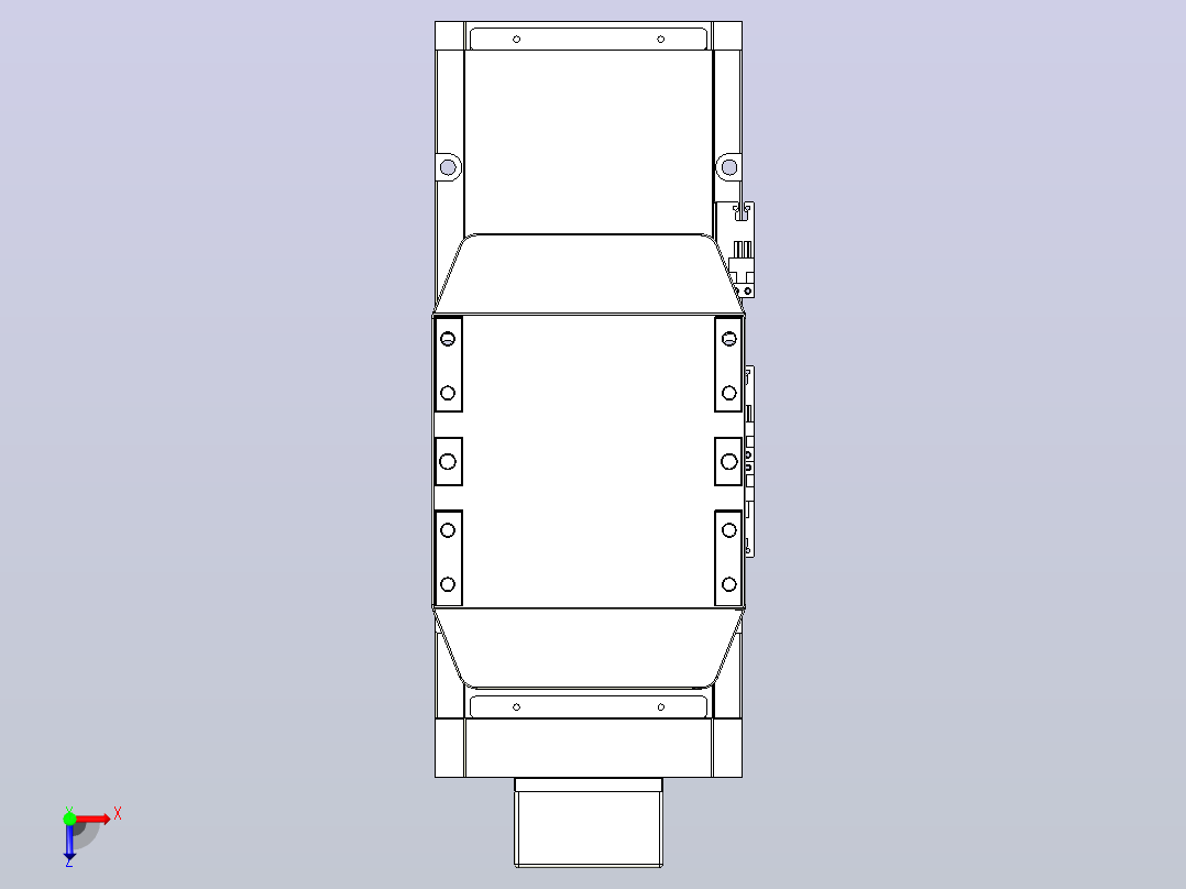 滚珠丝杠直线轴内置导轨TPA-GCR-170-2510C-L100-MP-M75-N3俯视图