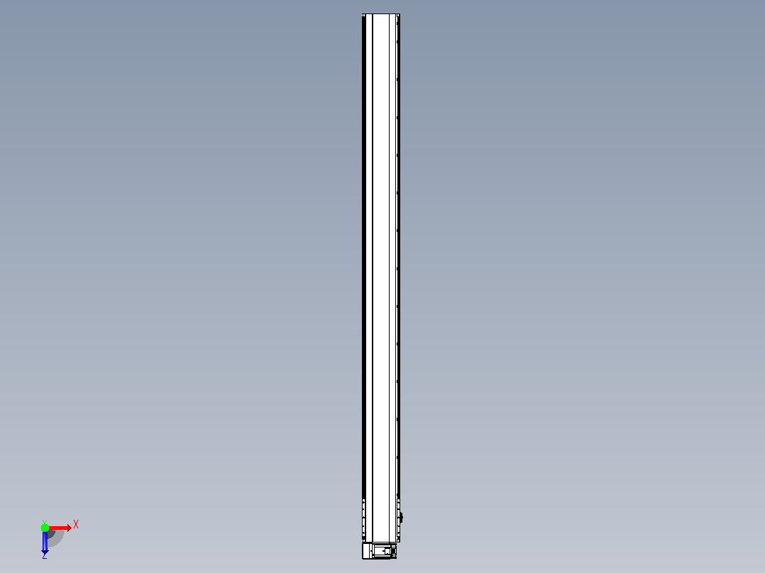 皮带直线轴半封闭可选导轨TPA-HNB-202D-140-L2450-LU-C-P75-N3俯视图