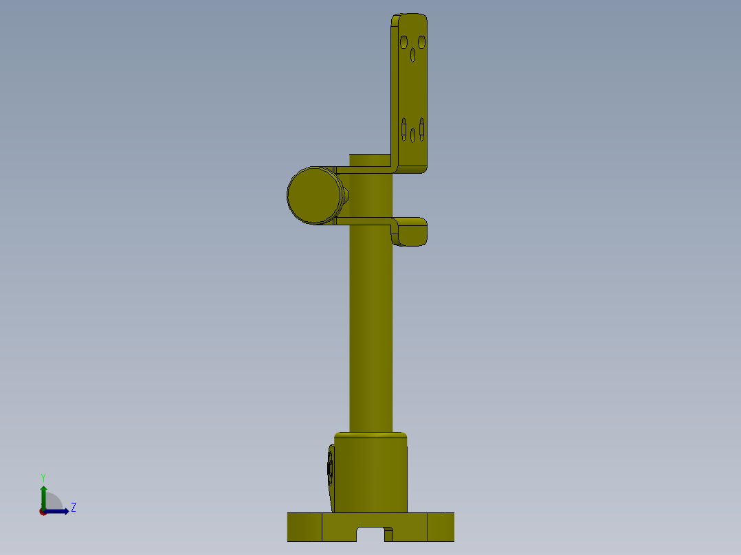 翻转物的工件检出装置左视图