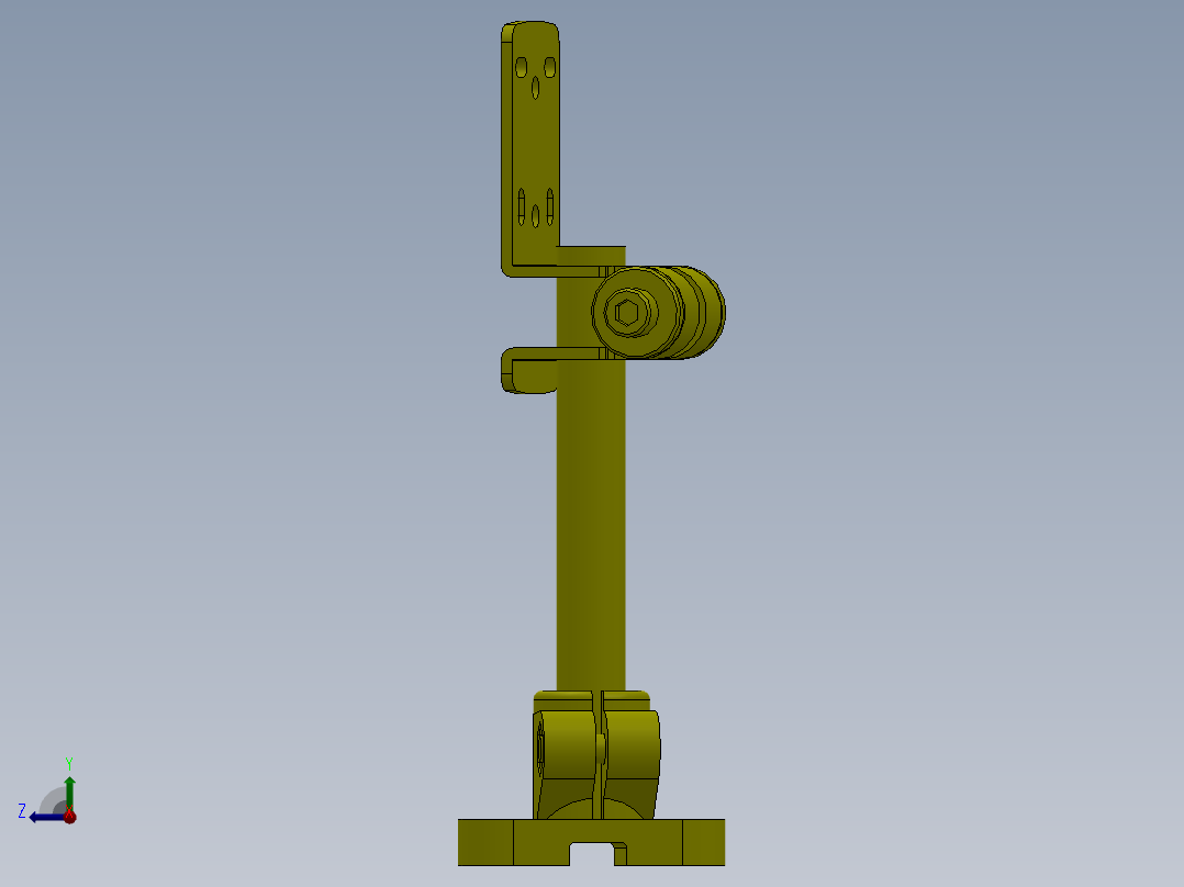 翻转物的工件检出装置右视图