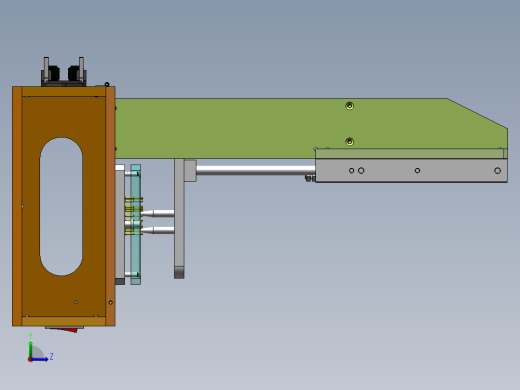 双工位双气缸测试治具sw17可编辑左视缩略图