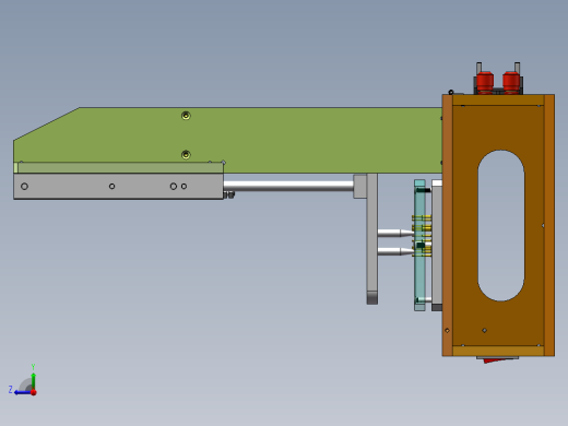 双工位双气缸测试治具sw17可编辑右视缩略图