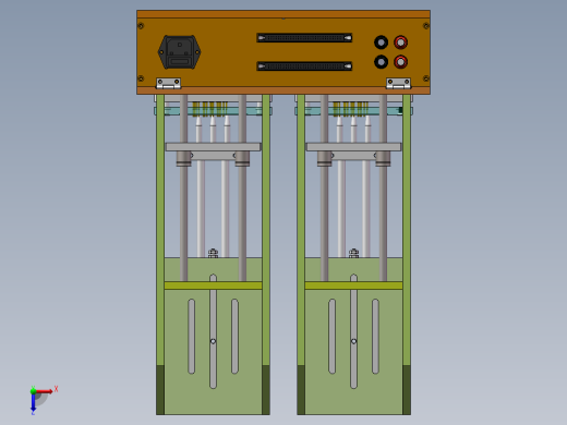 双工位双气缸测试治具sw17可编辑俯视缩略图