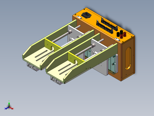 双工位双气缸测试治具sw17可编辑正等轴测缩略图