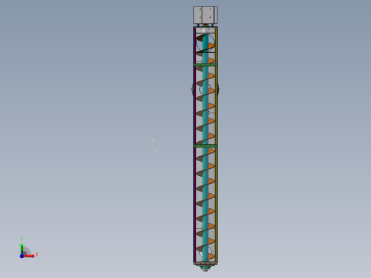 solidworks2012螺旋输送机前视缩略图