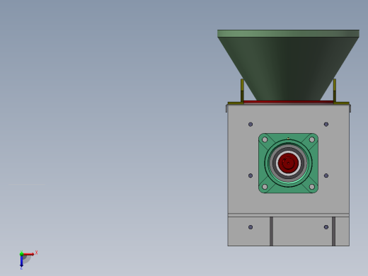 solidworks2012螺旋输送机俯视缩略图