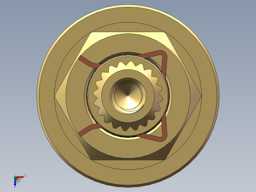 M18x1.5全铜陶瓷快开水龙头阀芯俯视缩略图