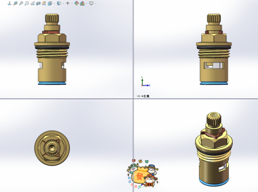 M18x1.5全铜陶瓷快开水龙头阀芯缩略图
