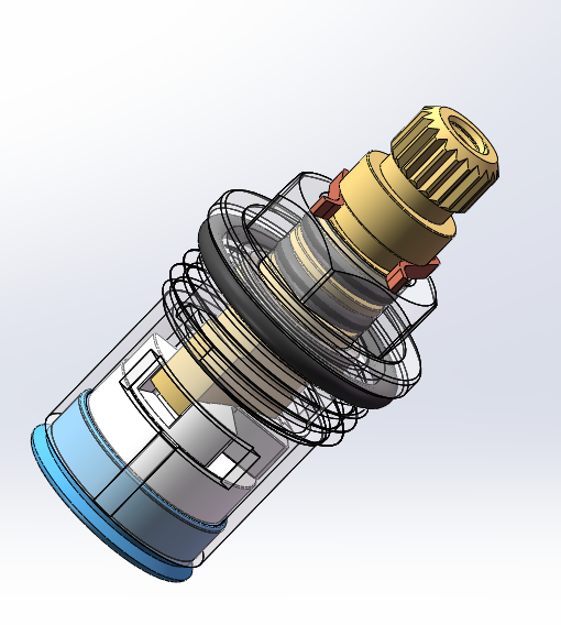 M18x1.5全铜陶瓷快开水龙头阀芯