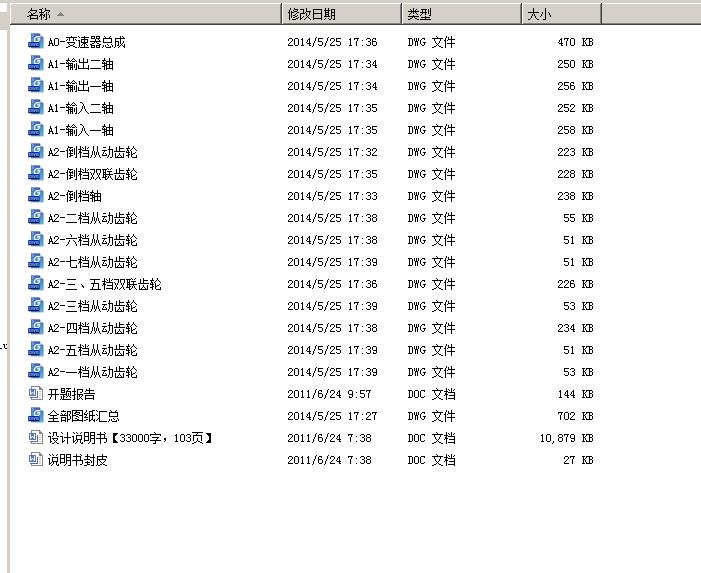 双离合器式自动变速器的七档齿轮变速器设计【开题报告】