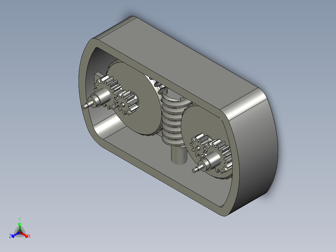 三简易按摩椅设计正等轴测图