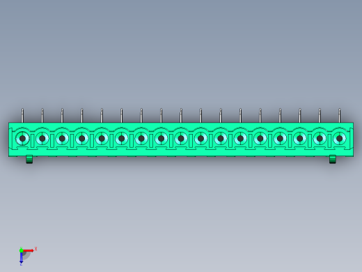 DEGSON 2EDG 系列 5.0mm 可插拔接线端子组-2EDGA-5.0-17P-14-00AH俯视缩略图
