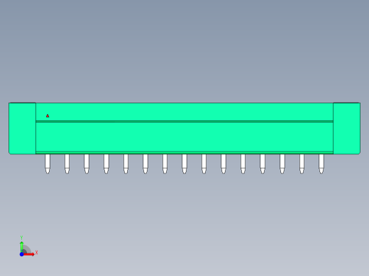 DEGSON 15EDG（公头） 3.5mm 螺钉锁紧，插拔式接线端子 FullPack-15EDGVM-3.5-15P-14-00AH前视缩略图