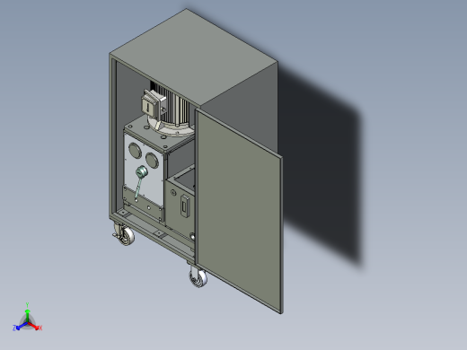 闭式液压站 驱动液压马达 非标自动化设备3D图纸3D模型