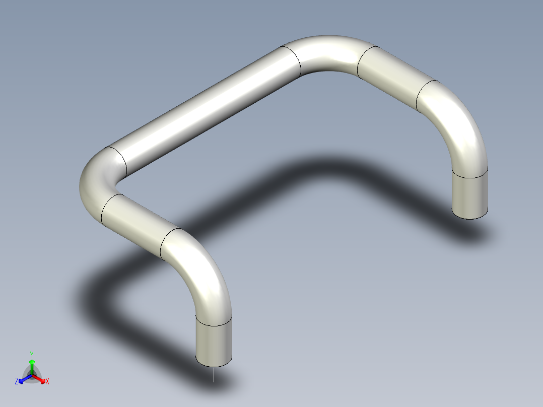 取手(鋁合金、鋼材)M4,M5-3D多系列多零件图纸模型主视图