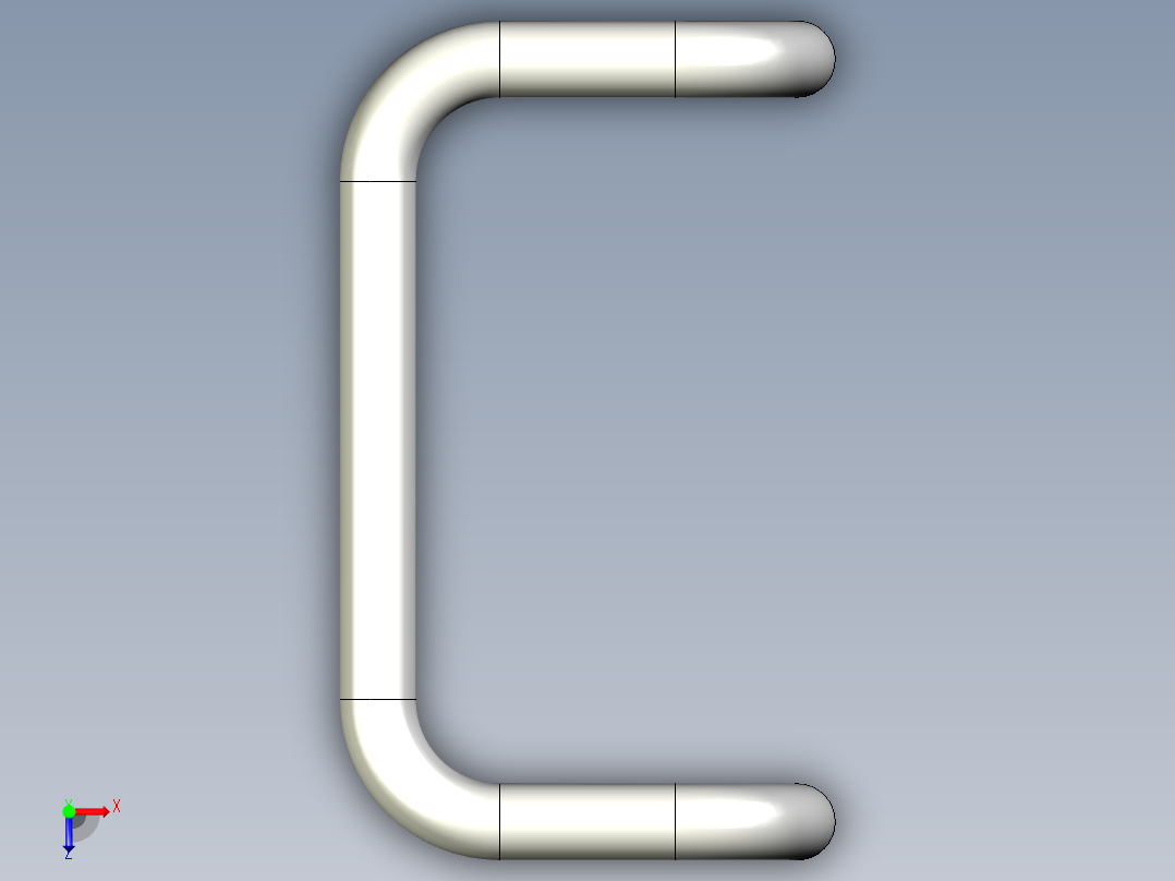 取手(鋁合金、鋼材)M4,M5-3D多系列多零件图纸模型俯视图