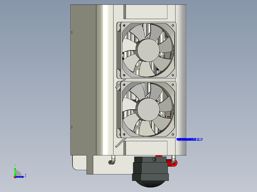 一种带增压装置的高压氧舱系统模型1570892==200左视图