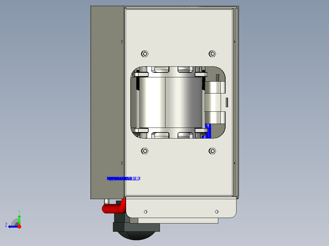 一种带增压装置的高压氧舱系统模型1570892==200右视图