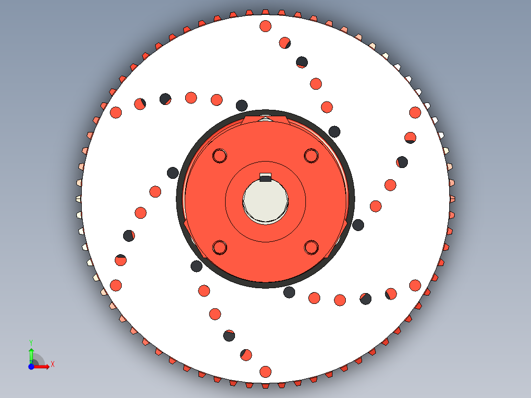 卡丁车后桥前视图