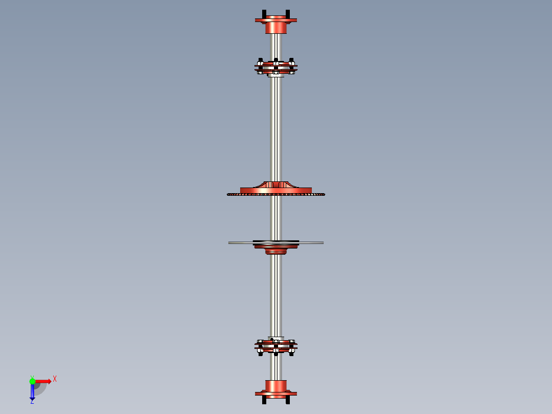 卡丁车后桥俯视图