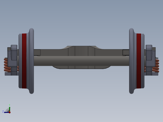 铁路转向架3D数模图纸 solidworks设计 附IGS格式右视缩略图