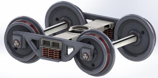铁路转向架3D数模图纸 solidworks设计 附IGS格式缩略图