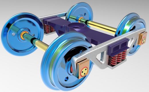 铁路转向架3D数模图纸 solidworks设计 附IGS格式缩略图