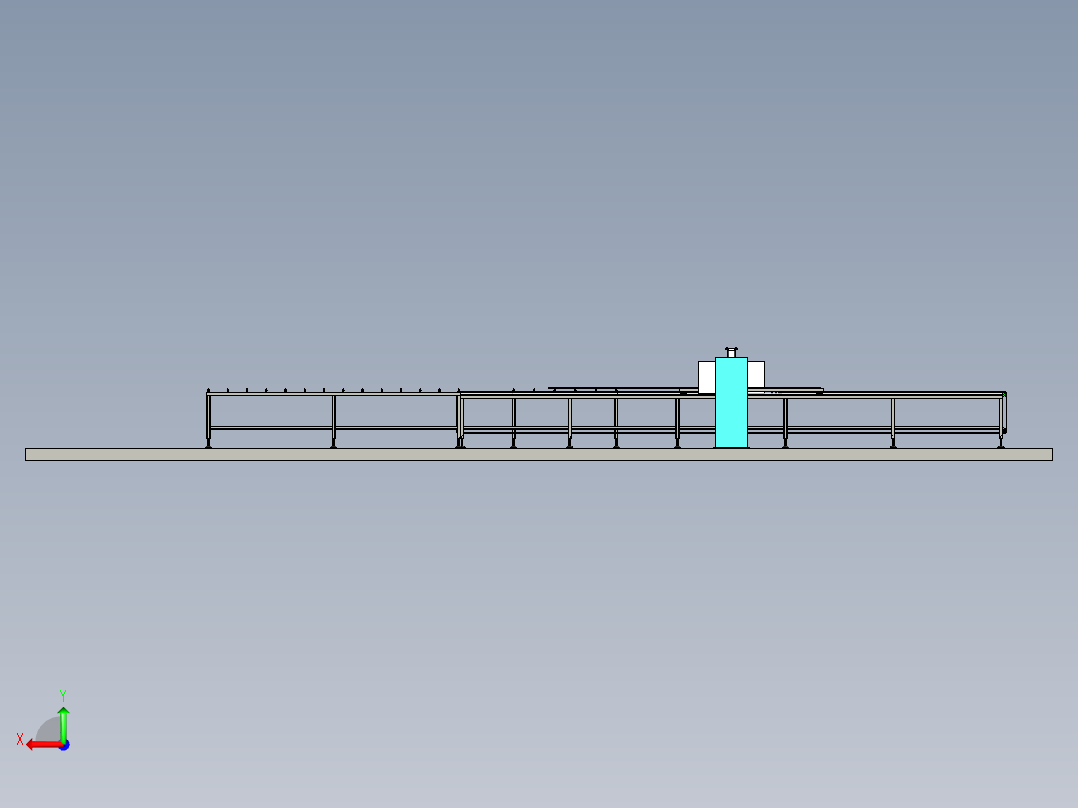 金属板片焊接工装后视图