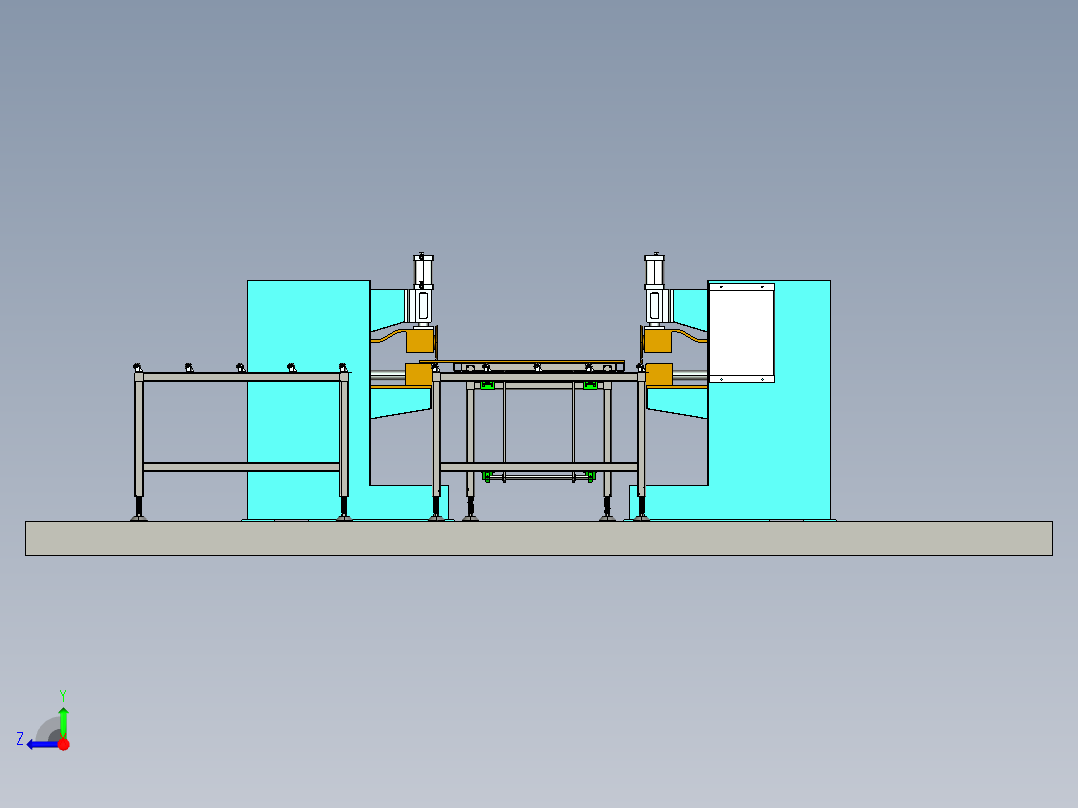 金属板片焊接工装右视图